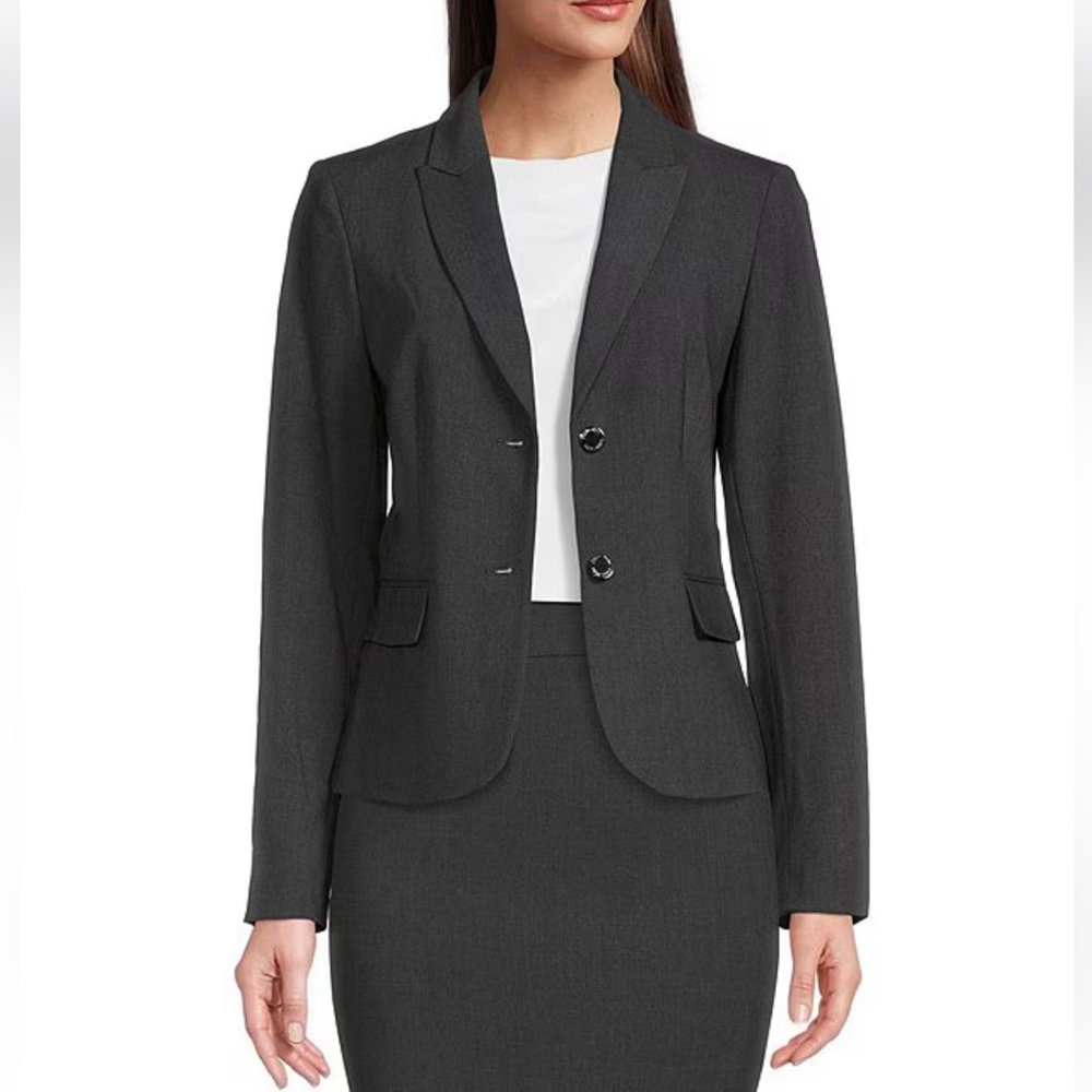 Calvin Klein Women's Dark Gray Blazer